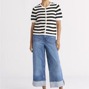 Free Assembly Women's Crochet Cardigan Sweater, Lightweight size L